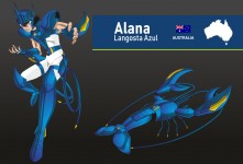 Blue crayfish Alana